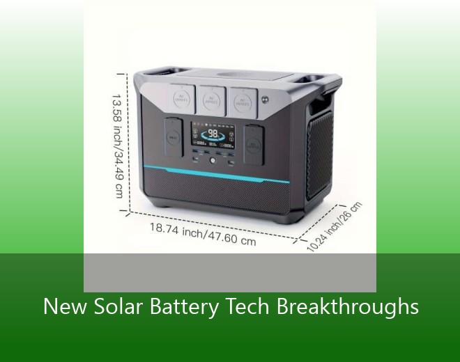 New Solar Battery Tech Breakthroughs